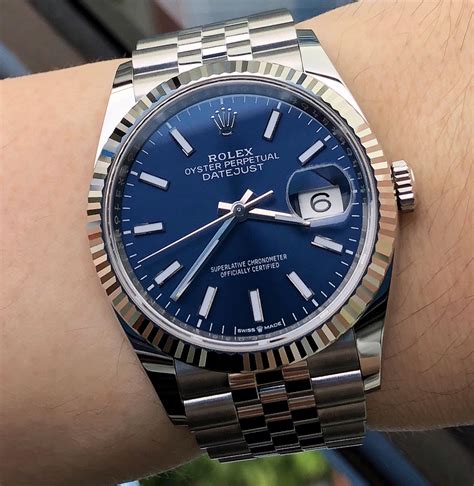 rolex datejust homme bleu|rolex datejust 36mm.